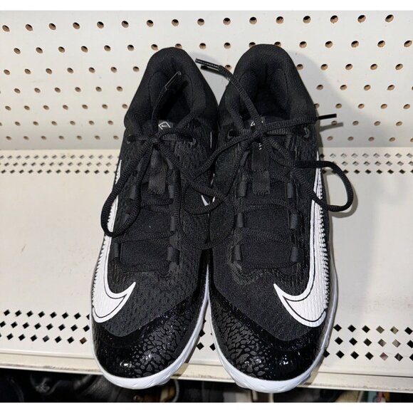 Nike Alpha Huarache Elite 4 Low MCS Mens Molded Baseball Cleats Size 12 Black - Picture 4 of 8